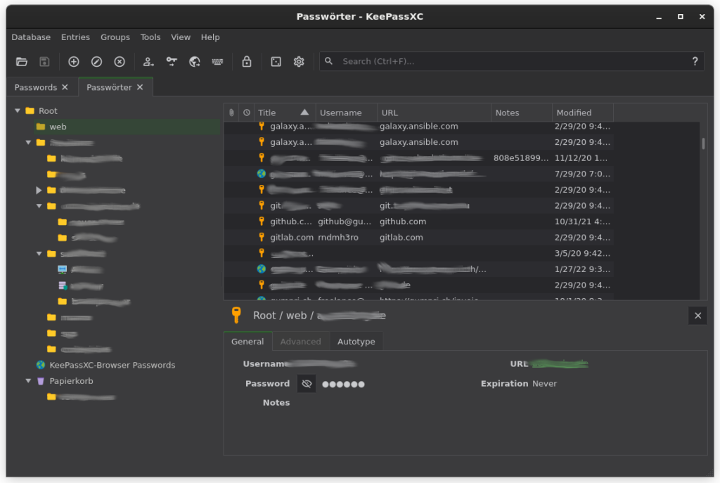 Passwortverwaltung Mit Dem Open Source Passwort Manager Keepassxc