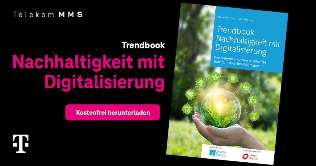 Teaser zum Trendbook "Nachhaltigkeit mit Digitalisierung"