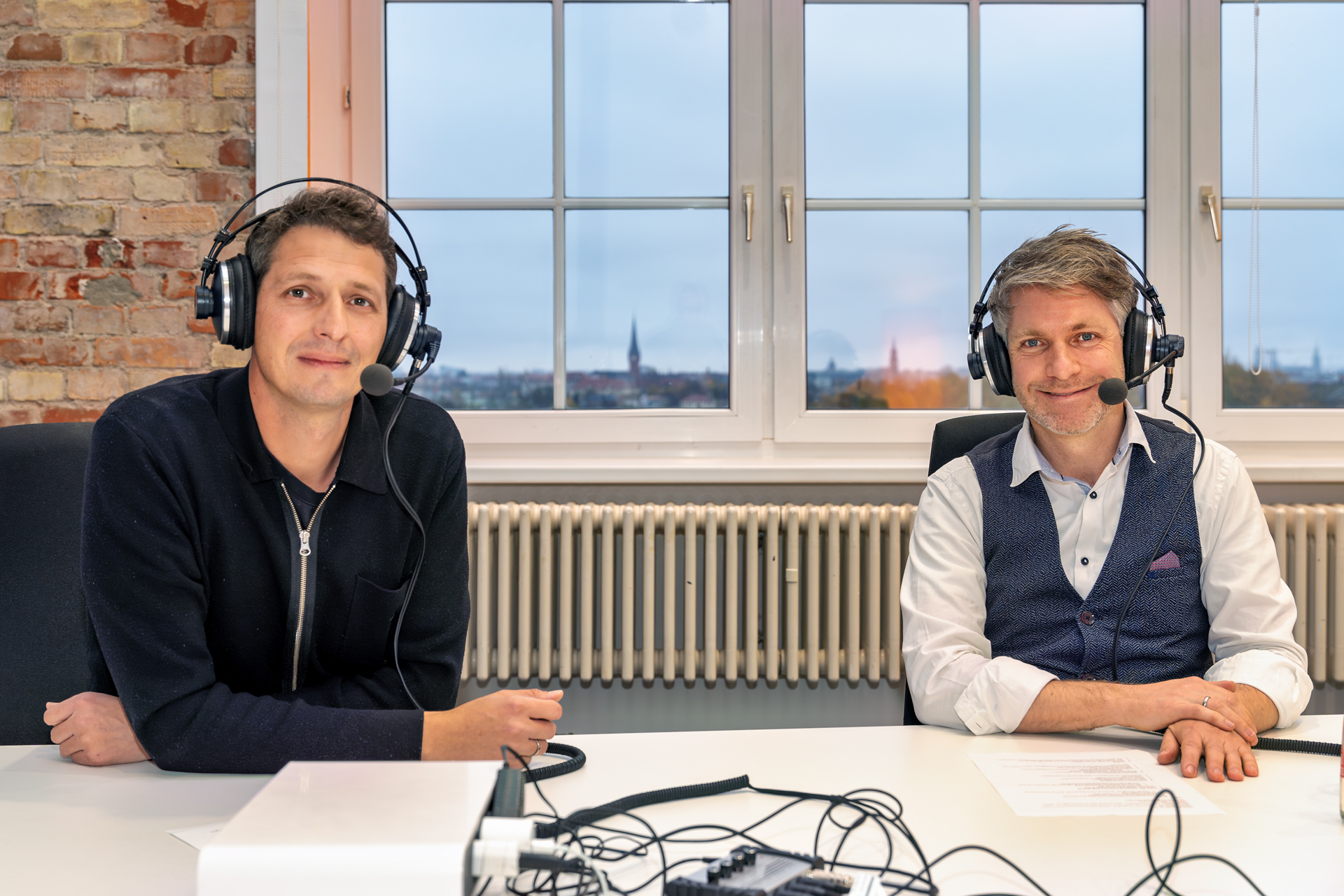 Christoph Keller und Michael Kaiser bei der Podcast Aufnahme