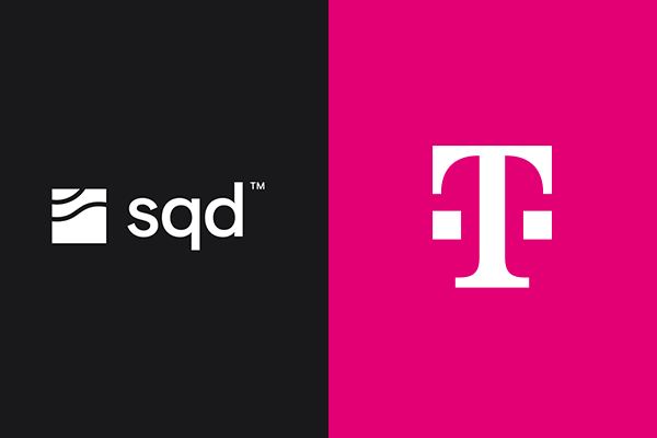 Logos: SQD und Deutsche Telekom